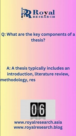 What Makes a Good Thesis? Key Components You NEED to Know #royalresearch #thesiswriting #ytshorts