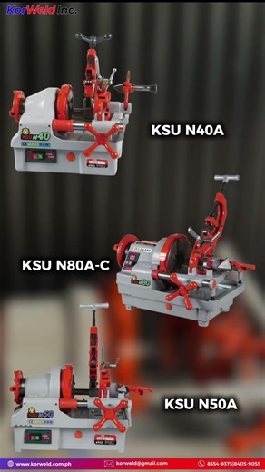 Kongsung Pipe Threading Machine can do all in one station such as cutting, threading and reaming.