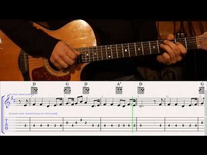 How to Play Old Kentucky Home on Guitar with TAB