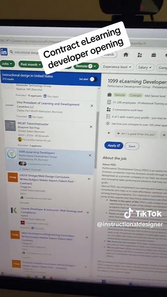 Job opening for a contract instructional designer if you’re interested. #elearning #instructionaldesign #Training #edtech