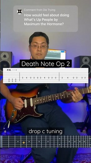 What’s Up, People?! Death Note op2 This one is a head banger! #guitartutorial #guitartabs