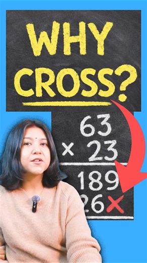 why do we put zero or cross in step multiplication? #shorts