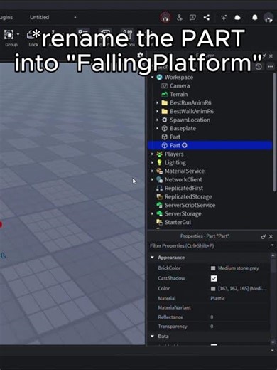 How to make a FALLING PLATFORM in Roblox Studio | Roblox Studio Tutorial