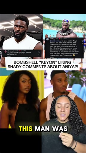 Keyon has fans talking after liking and reposting posts about Aniya Some people think he's just engaging with what supporters are saying, while others feel it's adding fuel to the fire. What do y'all think? Is this harmless, or is it a bad look? 90 #LovelslandUSA #Lovelsland #Keyon #Aniya #RealityTV