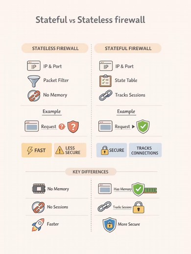Stateful vs Stateless Firewalls Explained: Key Differences