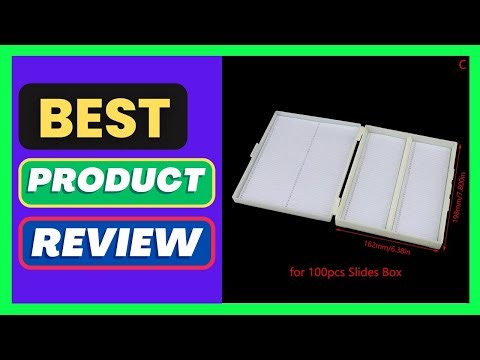 Plastic Microscope Glass Slide Box 25/50/100pcs Biological Slices Storage