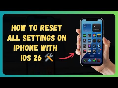 How to Reset All Settings on iPhone with iOS 26 🛠️ (step-by-step for beginners)