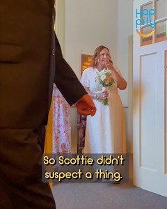Scottie and Kay thought they were going to a church for a photo shoot for their 50th anniversary - but secretly their family had arranged the wedding they never had 💒💙 | Happily