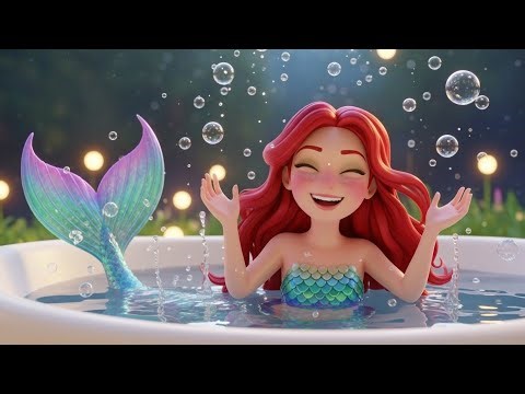 Magical Mermaid Bath Fun 🧜‍♀️🛁 | Nursery Rhymes & Kids Songs | Preschool Learning | 3D Animation