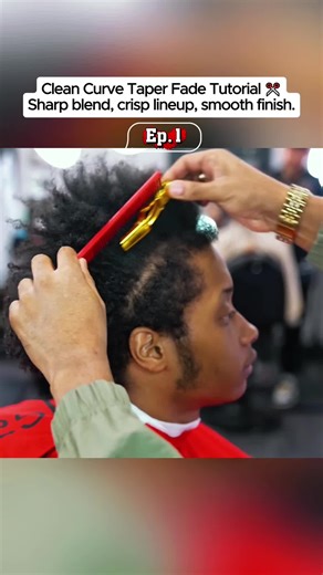 Clean Curve Taper Fade Haircut Tutorial
