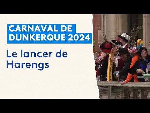 Carnaval de Dunkerque 2024 : le lancer de harengs