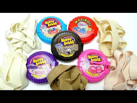 Hubba Bubba Tape Rolls - Bubble Roll Gum Opening
