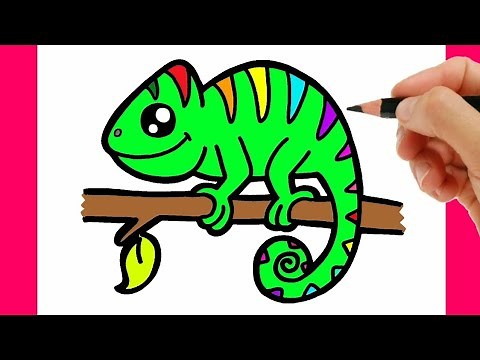 COMMENT DESSINER UN CAMELEON