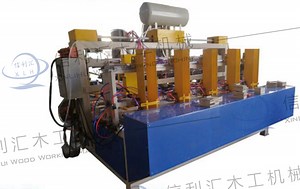 [Hot Item] Pallet Piercing Machine Pier Block Bottom Plate Connection Machine Automatic Pallet Bottom Bar Machine Wooden Pallet Production Line