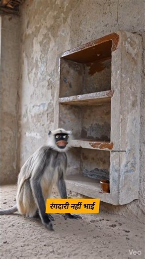 रंगदारी नहीं भाई #funny #thetharpuns #funnymunna #comedy #monkey #boy