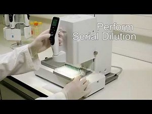 Row direction serial dilutions with the Row Dilution Plate Holder