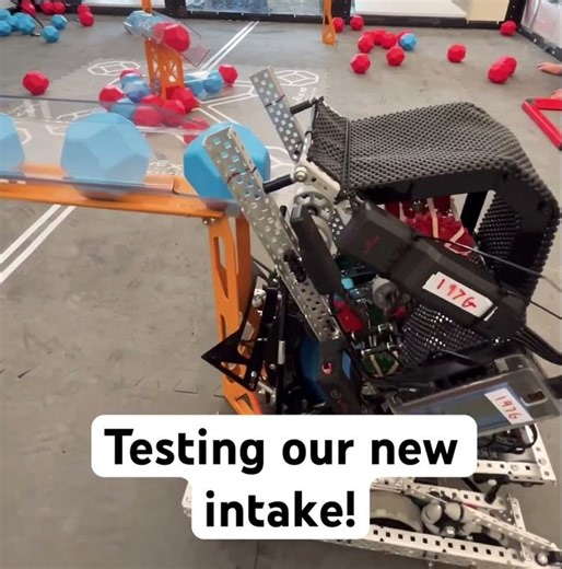 Testing our new intake! #engineering #vex #vexroboticscompetition #vexrobotics #robot