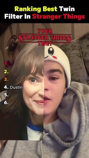 ranking best twin filter in stranger things