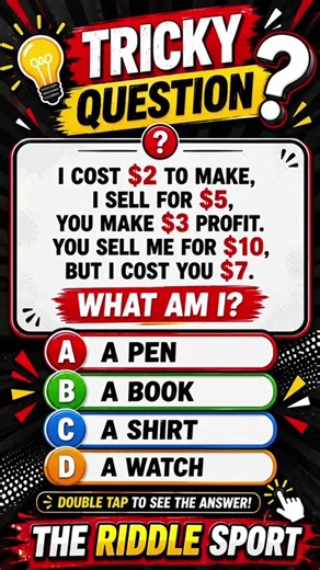 The Trickiest Riddle That’s hard To Solve Today! 🤔