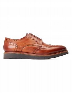 Base London Joe brogue shoe in tan leather | ASOS
