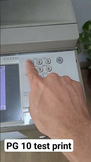 print color test page on canon advance C5240 C5250.C5030 C5051