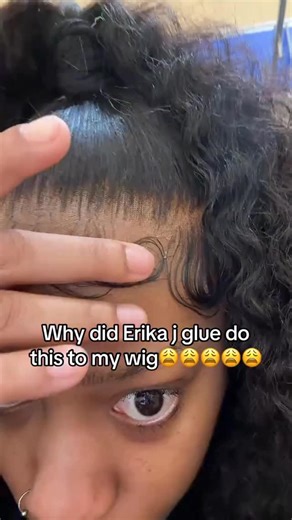 Ericka J.® 💎 The Inspiration on Instagram: "The only thing we’re guilty of is laying that lace. 😭😭 If it’s melted like this, you already know what she used. 💅🏽 Shop Hold Me Down Adhesive if you want these problems! Your Valentine’s Day installs start here at buy one, get one 70% off ❤️"