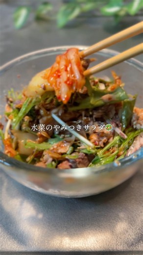 水菜のやみつきサラダ🥗