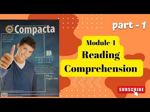 bbc Compacta class 10 Reading section |CA-1|Module 1 | Part -1🔥🔥