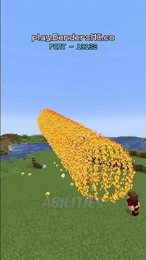 SECRET Fire Bending Abilities #minecraft