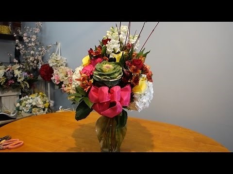 How to arrange mix flowers In a vase