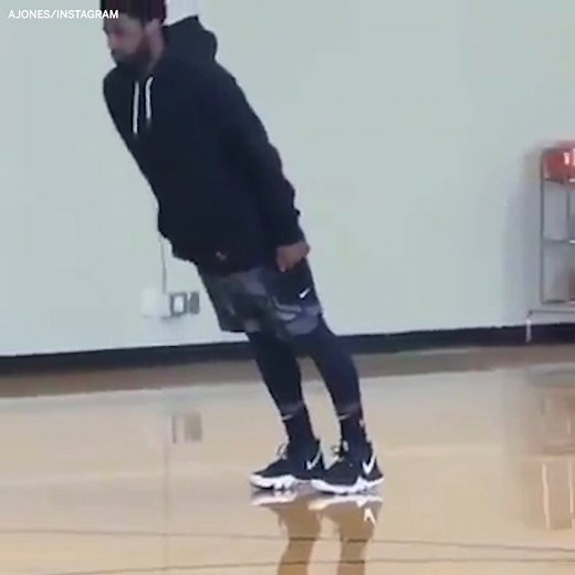 1.5M views · 10K reactions | Kyrie Irving's balance doesn't care for gravity 勞 (via ajones/Instagram) | ESPN | Facebook