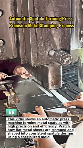 Automatic Spatula Forming Press – Precision Metal Stamping Process