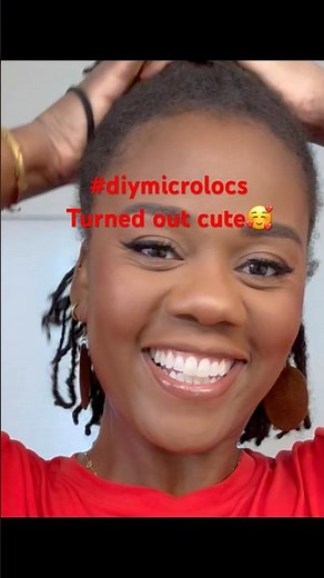 DIY Microlocs: How I Achieved This Stunning Top Ponytail Quickly & Easily #microlocjourney #locs