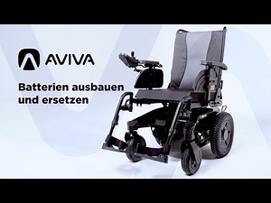 Invacare AVIVA RX Montagevideo: Batterien ausbauen und ersetzen