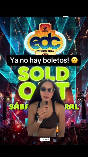 Sold out! Nos vemos en EDC México 2026 🇲🇽 #fyp #edcmexico #edm #daxmusic