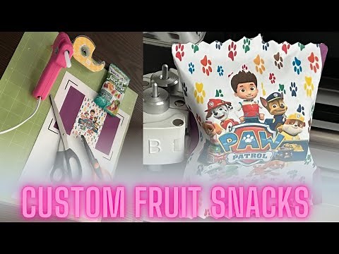 Custom Fruit Snacks Wrapper: How To Design and Assemble with Cricut