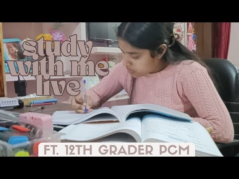 🔥Study with me live for my Board Exams CBSE Class 12th PCM Student 💯📚