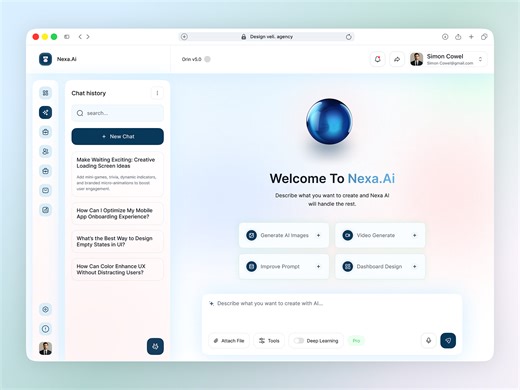 Nexa AI – Smart Assistant Dashboard