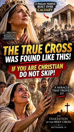 If You Are a Christian, Don’t Skip! ✝️ How Was the True Cross of Jesus Found? #jesuschrist #jesus