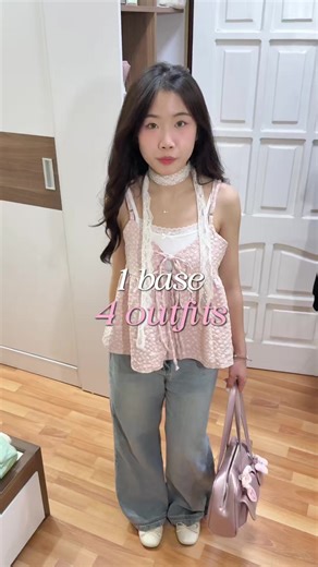 Spring Outfits: 4 Stylish Looks from 1 Base