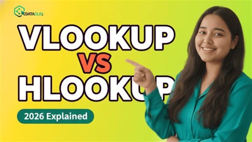 VLOOKUP vs HLOOKUP in Excel (2026) | Real Use Cases + Data Analyst Internship Path | Anushka Purwar