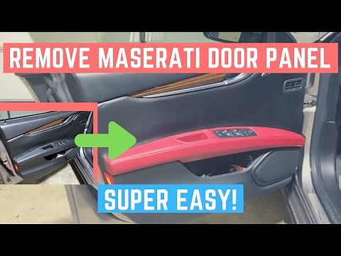 How to Remove Maserati Ghibli/QP Front & Rear Door Panels (SUPER EASY!)