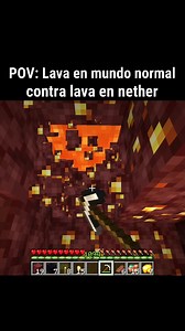 lava normal vs lava nether #minecraft #minecraftmemes #reel #fypシ゚ | JORPA GAMES