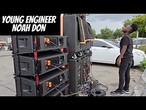 POWERED SOUND SYSTEM SET UP USING YORKVILLE AND ADMARK LINEARRAYS