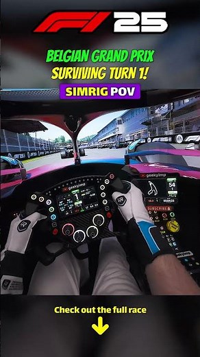 Surviving Turn 1! BELGIAN GP | Hamilton's POV in a Triple Screen Simulator | F1 25