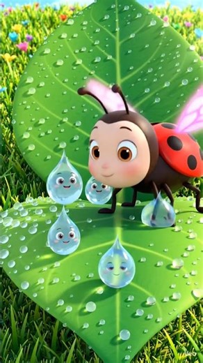 Ruby Wings: The Happy Ladybug Song | 3D Baby Sensory Video #babysongs #babyvideo