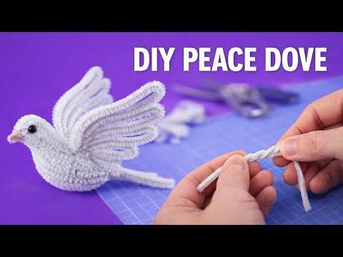 🕊️Pray for Peace | Turn Pipe Cleaners Into a Beautiful Dove | Easy Pipe Cleaner Craft