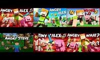 Mix of 6 videos from youtube : Angry Alex ALOT VERSIONS
