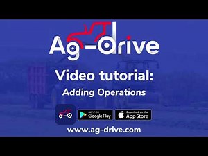 Ag-drive tutorial : Adding operations
