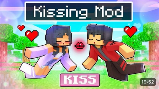 Using the KISSING MOD In Minecraft!